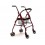 Andador freno push con asiento y cesta – A221
